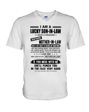 I AM A LUCKY SON-IN-LAW V-Neck T-Shirt tile