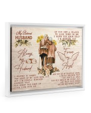 Forever My Angel - To My Husband In Heaven Floating Framed Canvas Prints White tile