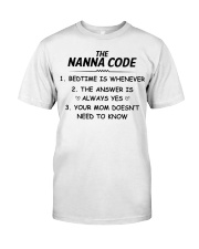 THE NANNA CODE - BEDTIME IS WHENEVER Classic T-Shirt tile