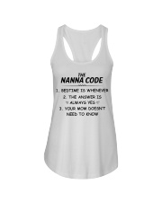 THE NANNA CODE - BEDTIME IS WHENEVER Ladies Flowy Tank tile
