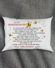 YOU MEAN TO ME - BEST GIFT FOR GRANDDAUGHTER Rectangular Pillowcase aos-pillow-rectangle-front-lifestyle-1