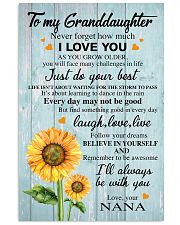 JUST DO YOUR BEST - BEST GIFT FOR GRANDDAUGHTER 11x17 Poster front
