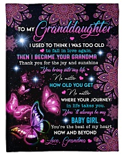 THE BEAT OF MY HEART - GIFT FOR GRANDDAUGHTER Small Fleece Blanket - 30" x 40" front