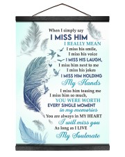 I WILL MISS YOU Hanging Canvas tile