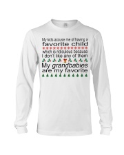 My Grandbabies Are My Favorite - Perfect Gift For Grandma Long Sleeve Tee tile