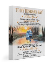 I LOVE YOU - DONNA TO HUSBAND RAY 11x14 Gallery Wrapped Canvas Prints front