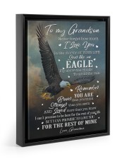 SOAR LIKE AN EAGLE - GRANDMA TO GRANDSON Floating Framed Canvas Prints Black tile