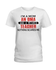 NOTHING SCARES ME - PERFECT GIFT FOR TEACHER Ladies T-Shirt tile