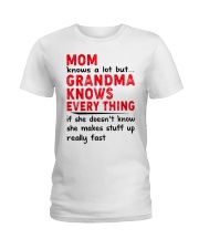 GRANDMA KNOWS EVERY THING - GIFT FOR GRANDCHILDREN Ladies T-Shirt tile