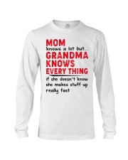 GRANDMA KNOWS EVERY THING - GIFT FOR GRANDCHILDREN Long Sleeve Tee tile