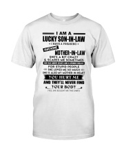 SHE LOVES ME SO MUCH - LOVELY GIFT FOR SON-IN-LAW Premium Fit Mens Tee tile