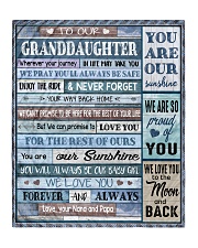 WE LOVE YOU - GREAT GIFT FOR GRANDDAUGHTER Quilt 50"x60" - Throw front
