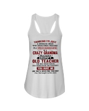 I'M A SPOILED GRANDDAUGHTER OF A CRAZY GRANDMA Ladies Flowy Tank tile