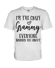 I'M THE CRAZY GRAMMY - PERFECT GIFT FOR GRAMMY V-Neck T-Shirt tile