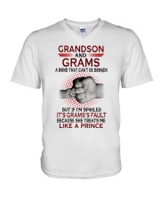 LIKE A PRINCE - LOVELY GIFT FOR GRANDSON V-Neck T-Shirt tile