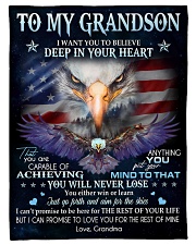DEEP IN YOUR HEART - LOVELY GIFT FOR GRANDSON Small Fleece Blanket - 30" x 40" front