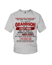 I'M A SPOILED GRANDSON OF A CRAZY MIMI Youth T-Shirt front