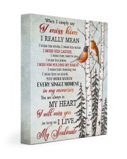 WHEN I SIMPLY SAY I MISS HIM 11x14 Gallery Wrapped Canvas Prints front