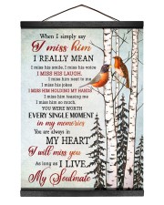 WHEN I SIMPLY SAY I MISS HIM Hanging Canvas tile