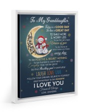 I LOVE YOU - AMAZING GIFT FOR GRANDDAUGHTER Floating Framed Canvas Prints White tile
