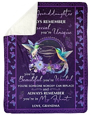 YOU'RE IN MY HEART - GREAT GIFT FOR GRANDDAUGHTER Large Sherpa Fleece Blanket - 60" x 80" thumbnail