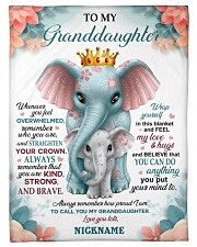 STRAIGHTEN YOUR CROWN - AMAZING GIFT FOR GRANDDAUGHTER Small Fleece Blanket - 30" x 40" front