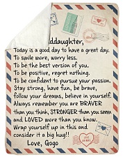 FOLLOW YOUR DREAMS - GOGO TO GRANDDAUGHTER Sherpa Fleece Blanket tile