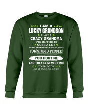 I Have A Crazy Grandma - Amazing Gift For Grandson Crewneck Sweatshirt tile