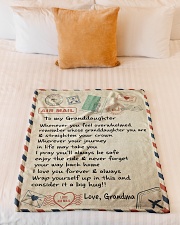 ENJOY THE RIDE-GIFT FROM GRANDMA TO GRANDDAUGHTER Small Fleece Blanket - 30" x 40" aos-coral-fleece-blanket-30x40-lifestyle-front-04