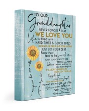 JUST DO YOUR BEST - GREAT GIFT FOR GRANDDAUGHTER 11x14 Gallery Wrapped Canvas Prints front