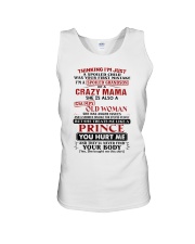 I'M A SPOILED GRANDSON OF A CRAZY MAMA Unisex Tank tile