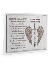 MISSING YOU ALWAYS Floating Framed Canvas Prints White tile