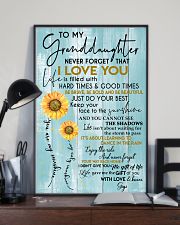 JUST DO YOUR BEST - TO GRANDDAUGHTER FROM GIGI 11x17 Poster lifestyle-poster-2