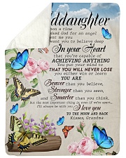 WILL NEVER LOSE - FROM GRANDMA TO MY GRANDDAUGHTER Large Sherpa Fleece Blanket - 60" x 80" thumbnail