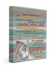 MY BABY GIRL - MIMZY TO GRANDDAUGHTER 11x14 Gallery Wrapped Canvas Prints front