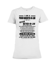 I AM A PROUD DAUGHTER-IN-LAW Premium Fit Ladies Tee tile