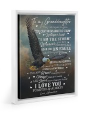 I LOVE YOU - GRANDMA TO GRANDDAUGHTER Floating Framed Canvas Prints White tile