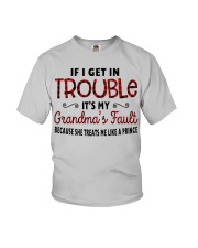 TREATS ME LIKE A PRINCE - BEST GIFT FOR GRANDCHILD Youth T-Shirt front