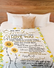 Just Do Your Best - Amazing Gift For Grandson Large Fleece Blanket - 60" x 80" aos-coral-fleece-blanket-60x80-lifestyle-front-02