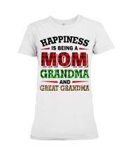 HAPPINESS IS BEING A MOM GRANDMA - PERFECT GIFT FOR GRANDMA Premium Fit Ladies Tee tile