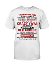 I'M A SPOILED GRANDDAUGHTER CRAZY YAYA Premium Fit Mens Tee tile