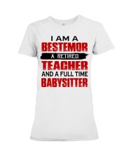 A RETIRED TEACHER - MEANINGFUL GIFT FOR GRANDMA Premium Fit Ladies Tee tile