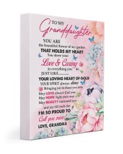 LOVING HEART OF GOLD - BEST GIFT FOR GRANDDAUGHTER 11x14 Gallery Wrapped Canvas Prints front