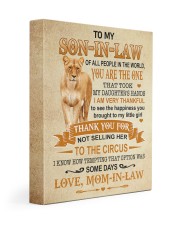 THANK YOU - BEAUTIFUL GIFT TO SON-IN-LAW 11x14 Gallery Wrapped Canvas Prints front