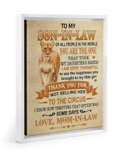 THANK YOU - BEAUTIFUL GIFT TO SON-IN-LAW Floating Framed Canvas Prints White tile