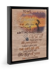 YOU ARE MY LITTLE PRINCE FOREVER GIFT FOR GRANDSON Floating Framed Canvas Prints Black tile