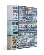 THE GIFT OF LIFE - BEST GIFT FOR GREAT GRANDSON 11x14 Gallery Wrapped Canvas Prints front
