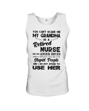 MY GRANDMA IS A RETIRED NURSE Unisex Tank tile