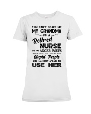 MY GRANDMA IS A RETIRED NURSE Premium Fit Ladies Tee tile