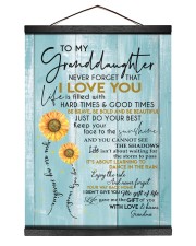 I LOVE YOU - BEST GIFT FOR GRANDDAUGHTER 12x16 Black Hanging Canvas thumbnail